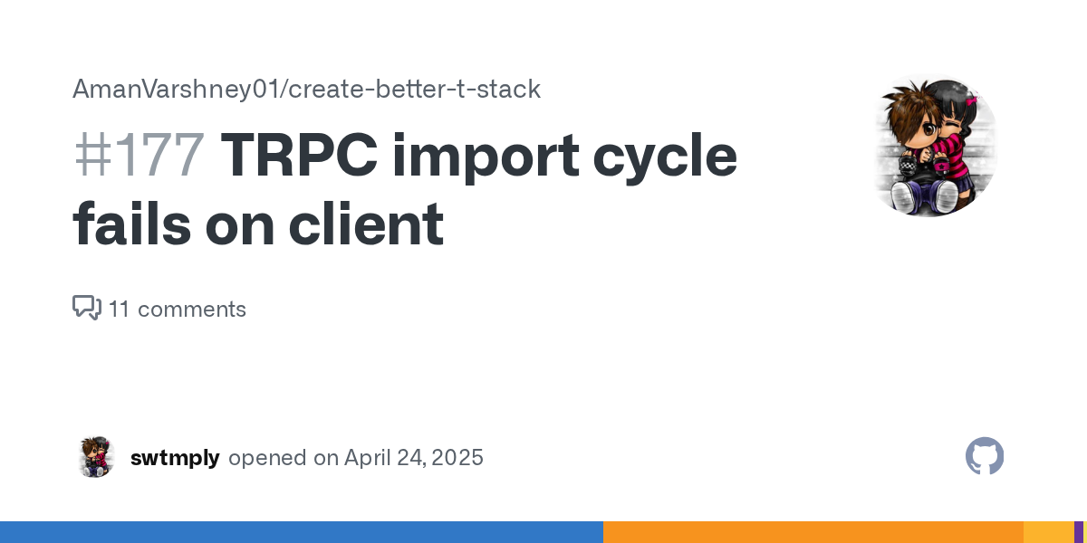 TRPC import cycle fails on client · Issue #177 · AmanVarshney01/c...