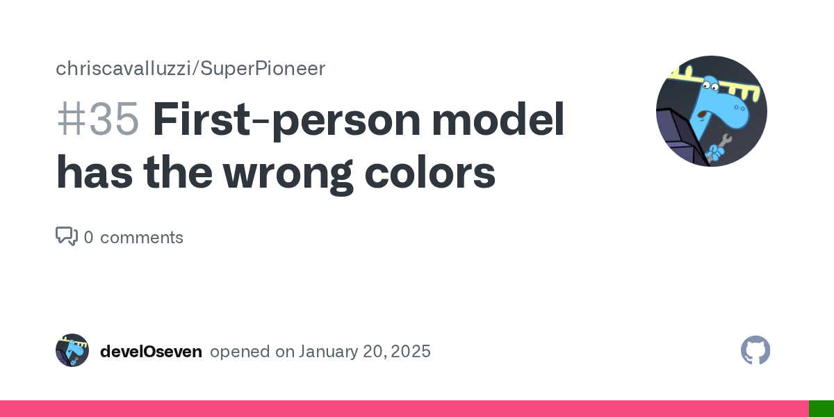 First-person model has the wrong colors · Issue #35 · chriscavalluz...