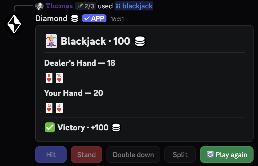 Diamond Bot Diamond Casino | Discord App Directory