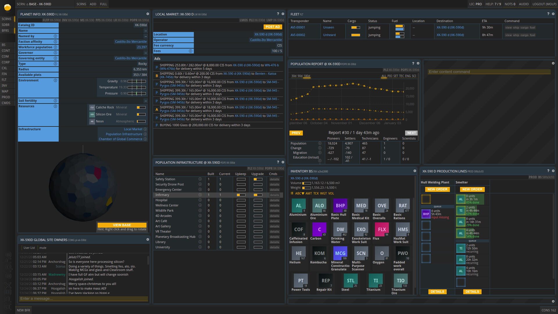 Prosperous Universe screenshot 5