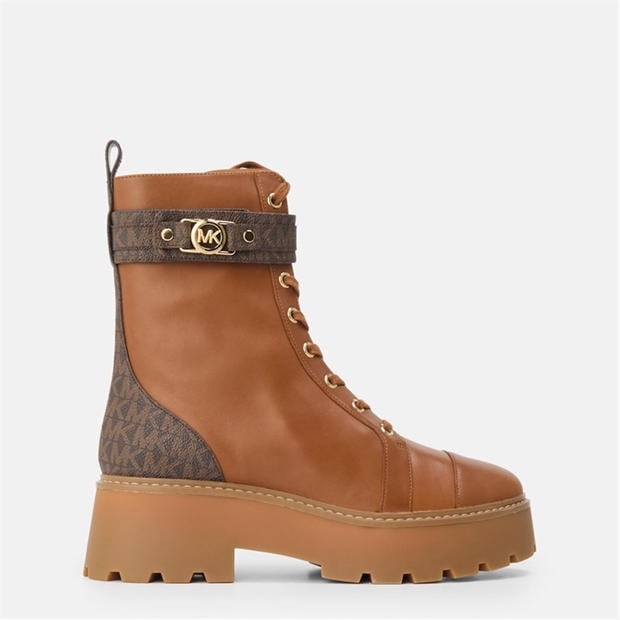 MICHAEL MICHAEL KORS: MICHAEL MICHAEL KORS Women's Ankle Rubber Sole Biker Boots