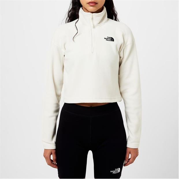 The North Face: The North Face Women's Glacier Quarter-Zip Crop Fleece Top