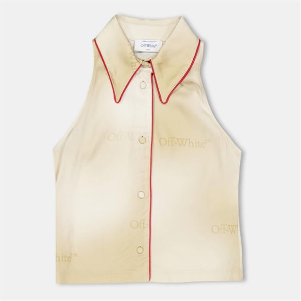 OFF WHITE: OFF WHITE Women's Long Sleeve Dress Shirt