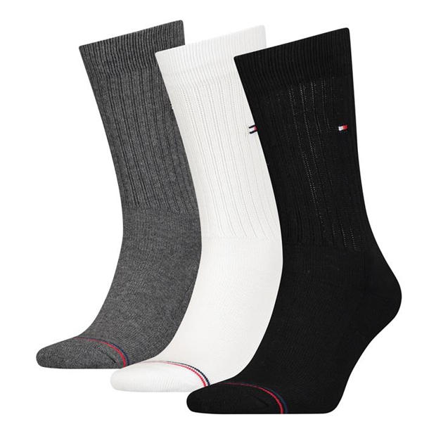 Tommy Hilfiger: Tommy Hilfiger Bodywear Sports 3 Pack Mens Crew Socks