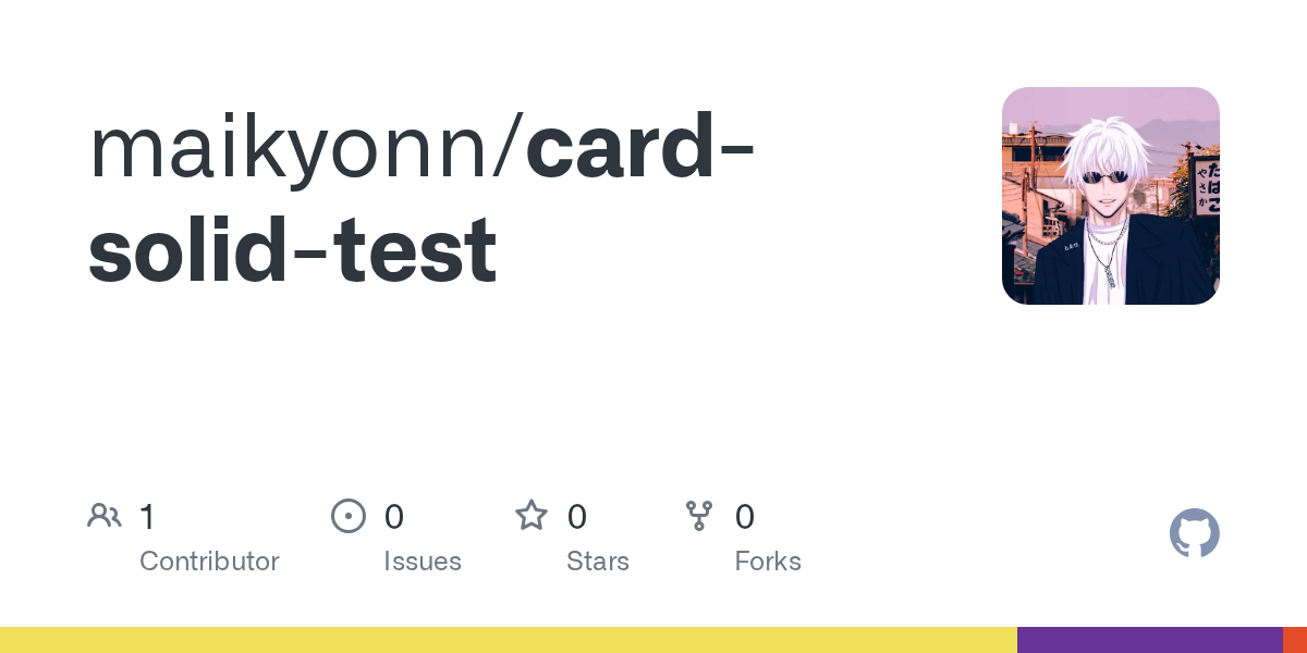 GitHub - maikyonn/card-solid-test