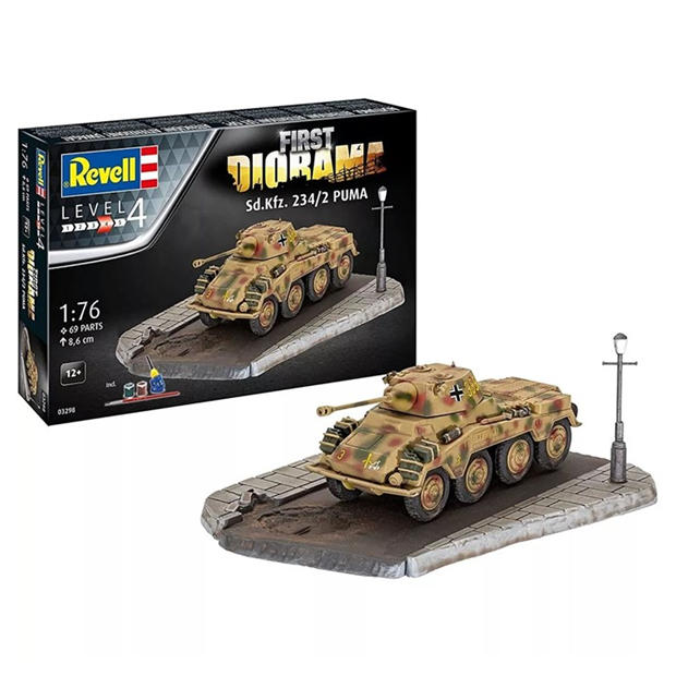 Revell: Revell First Diorama Set 1:76 Sd.Kfz. 234/2 Puma