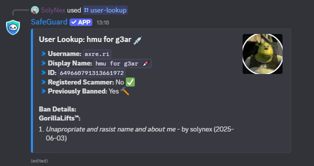 User Lookup