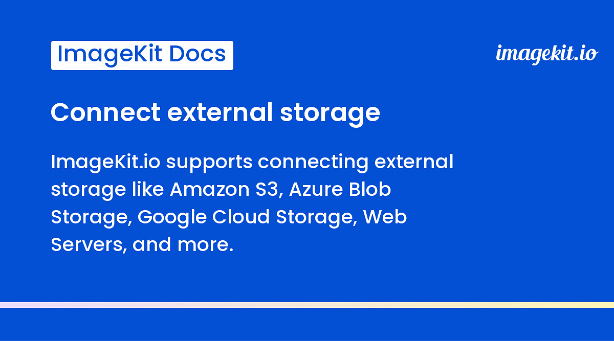 Connect external storage
