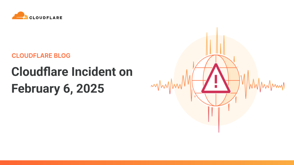 Blog is live for the incident this morning https://blog.cloudflare.com ...