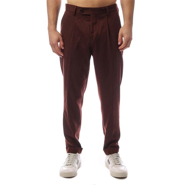 Boss: Boss Men's Tailored Fit Pleated Trousers