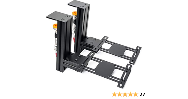 MEZA-Set of 2 Heavy Duty Hotas Desk Mounts Compatible with Logitech...