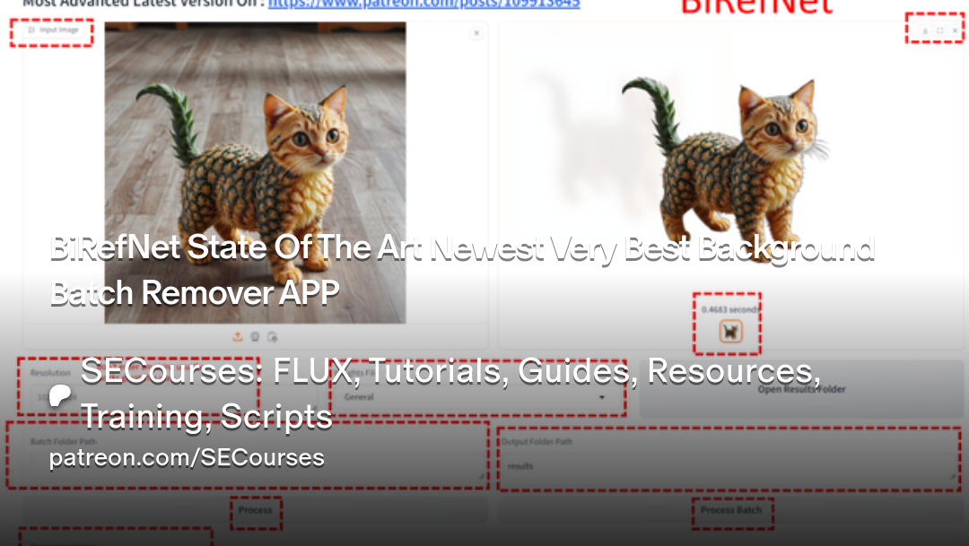 BiRefNet State Of The Art Newest Very Best Background Batch Remover...