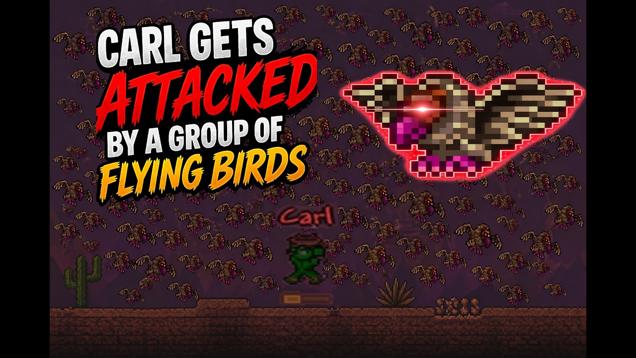 Carl gets ATTACKED by a group of flying birds