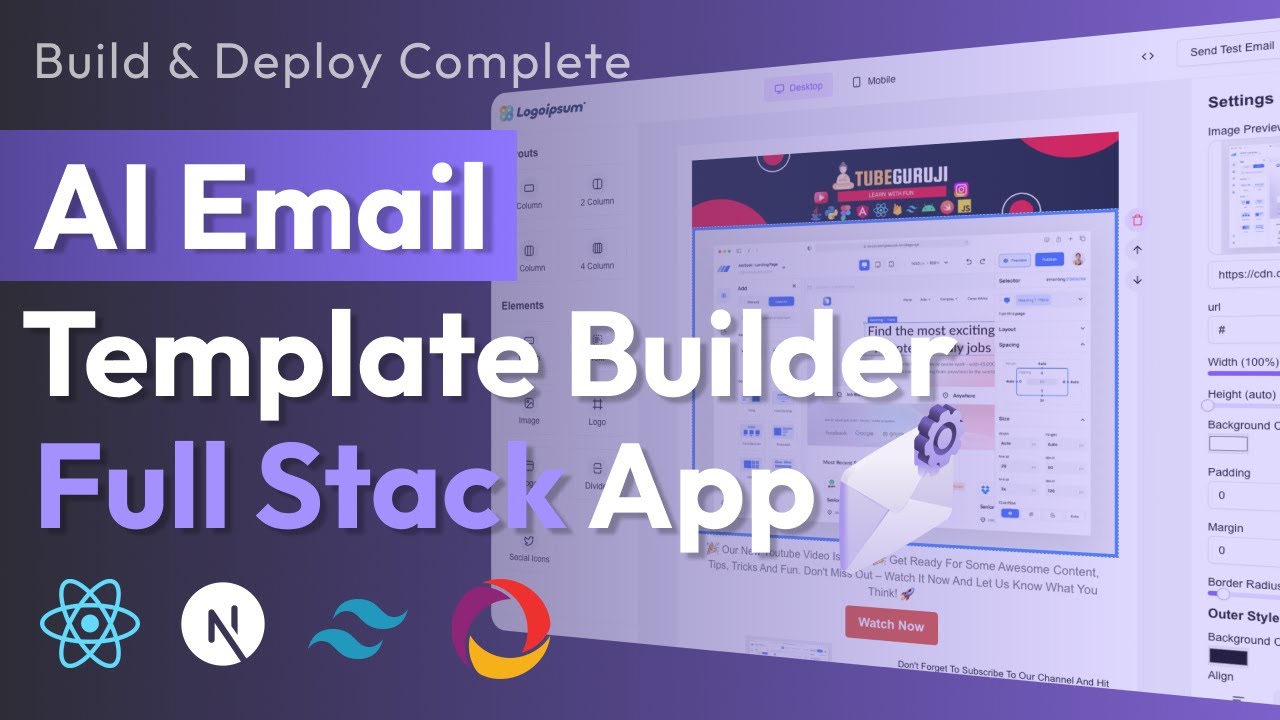 🚀 Build an AI Email Template Builder App with Next.js, React, Tailw...