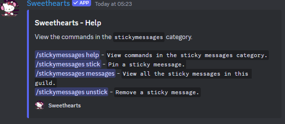 Sticky Messages