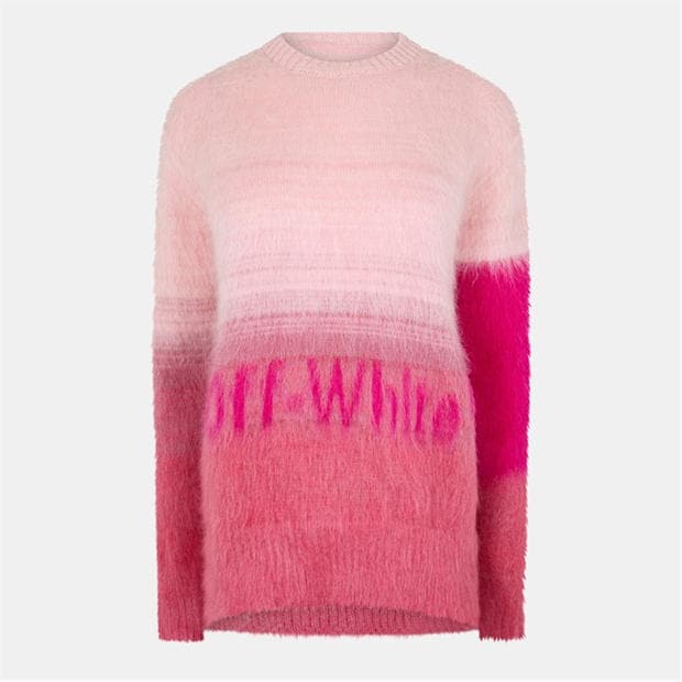 Off White: Off White Women's  Helvetica Crew Sweater