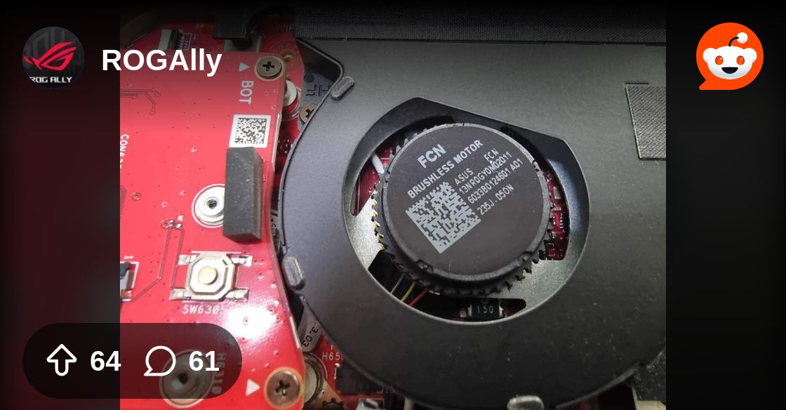 From the ROGAlly community on Reddit: Another fan bites the dust