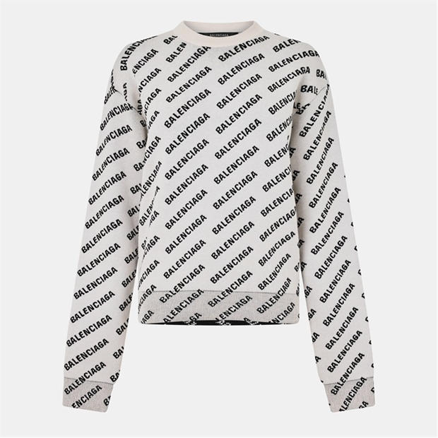 BALENCIAGA: BALENCIAGA Logo Sweater