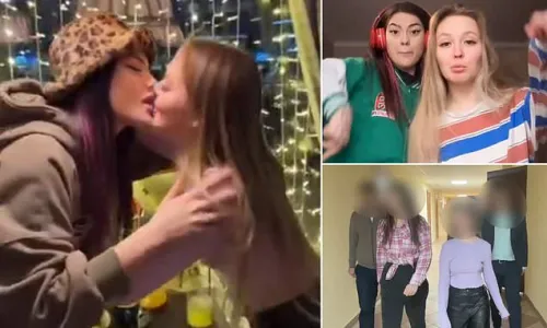 Influencers who posted 'lesbian' kiss online forced to make apology