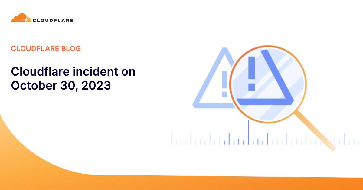 Cloudflare incident on October 30, 2023
