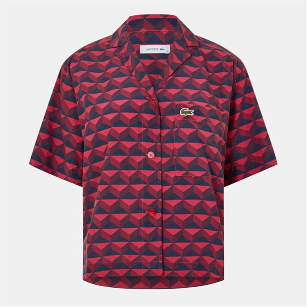 Lacoste: Lacoste Women's Short-Sleeve Patterned Shirt