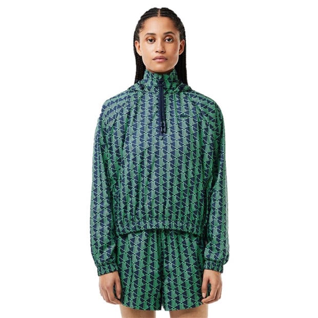 Lacoste: Lacoste Women's Water-Resistant Adjustable Rain Anorak