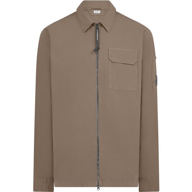 CP COMPANY: CP COMPANY Men's Gabardine Lens Cotton Long Sleeve Overshirt