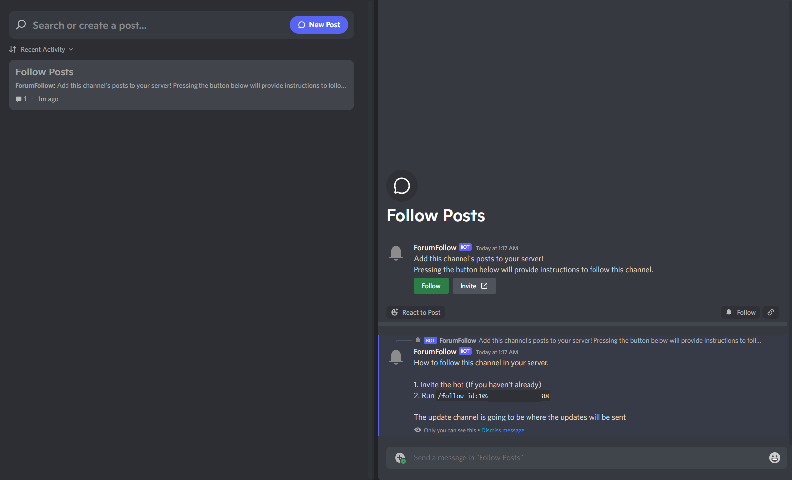 Follow Posts Thread