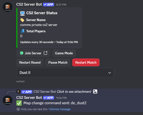 CS2 Server Bot | Discord App Directory
