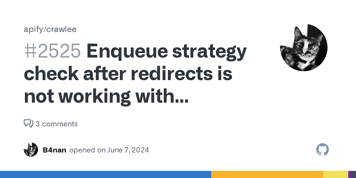 Enqueue strategy check after redirects is not working with adaptive...