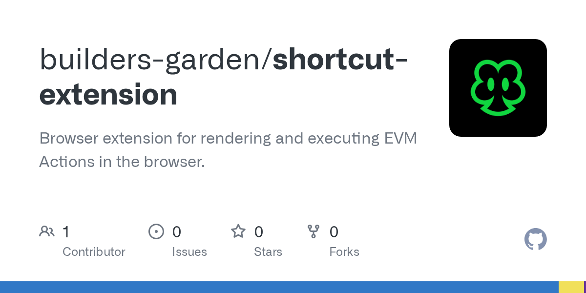 GitHub - builders-garden/shortcut-extension: Browser extension for ...