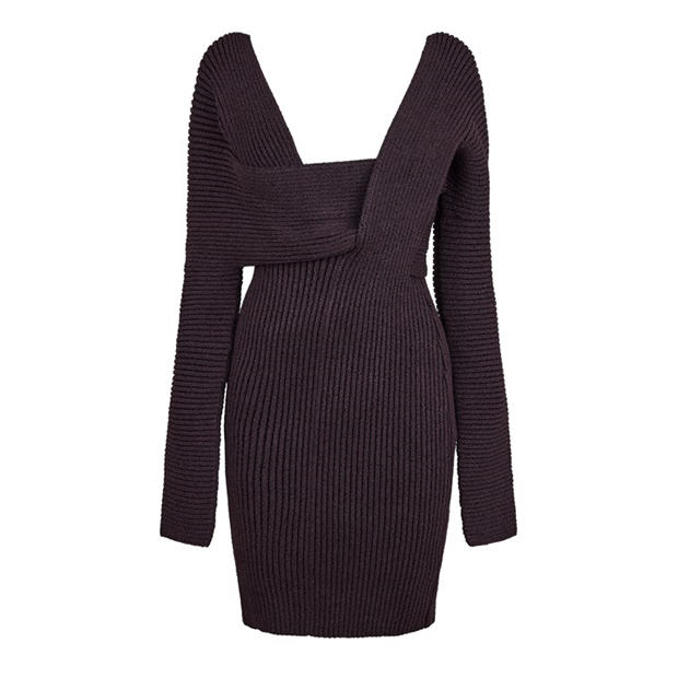 BOTTEGA VENETA: BOTTEGA VENETA Women's Defined Fit Knitted Jumper Dress
