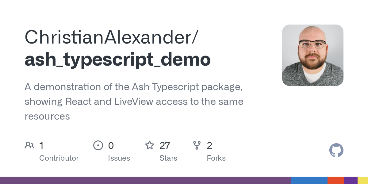GitHub - ChristianAlexander/ash_typescript_demo: A demonstration of...