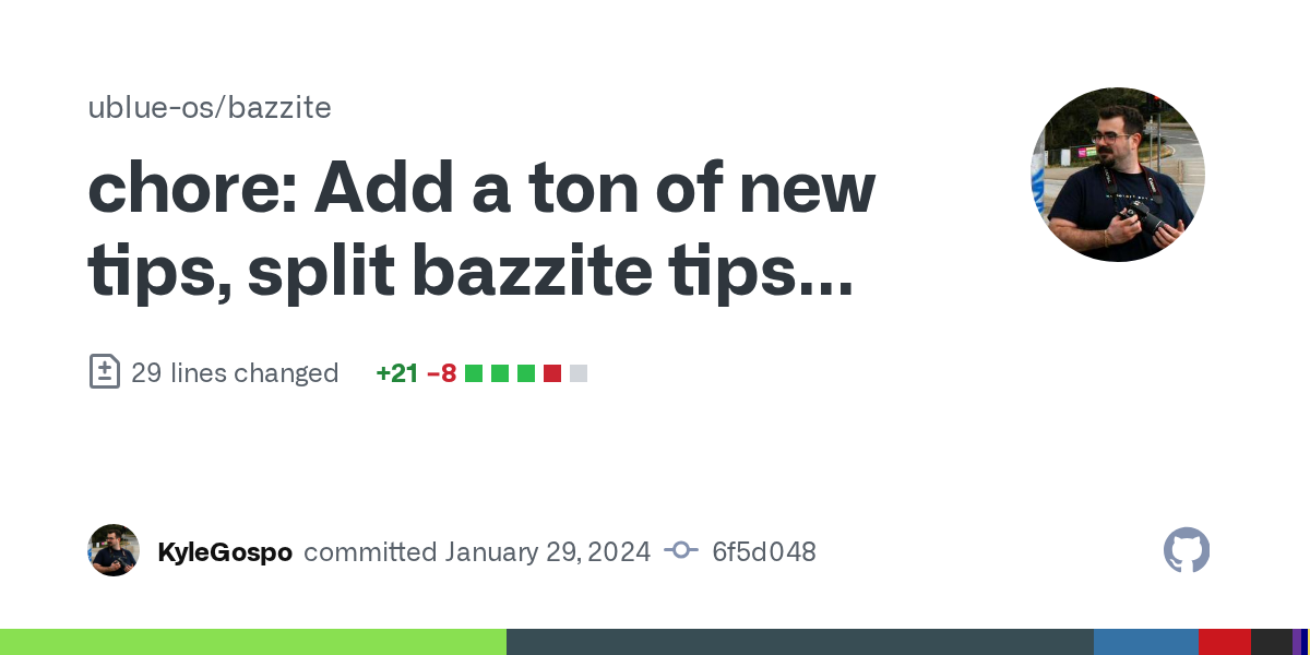 chore: Add a ton of new tips, split bazzite tips from generic ones ...