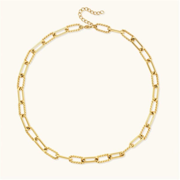 D.Louise: D.Louise Womens Statement Rope Paperclip Chain Necklace