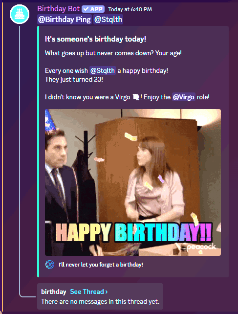 Birthday
