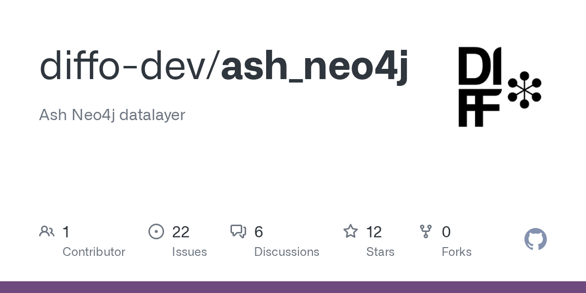 GitHub - diffo-dev/ash_neo4j: Ash Neo4j datalayer