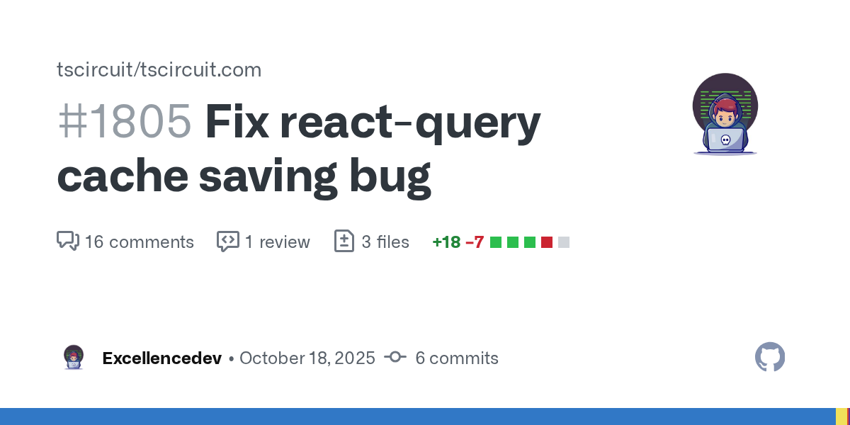 Fix react-query cache saving bug by Excellencedev · Pull Request #...