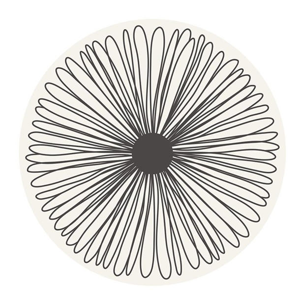 PODEVACHE: PODEVACHE Flower Round Placemat