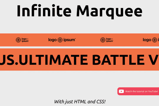The Greatest Infinite Marquee (HTML + CSS only) - Webflow