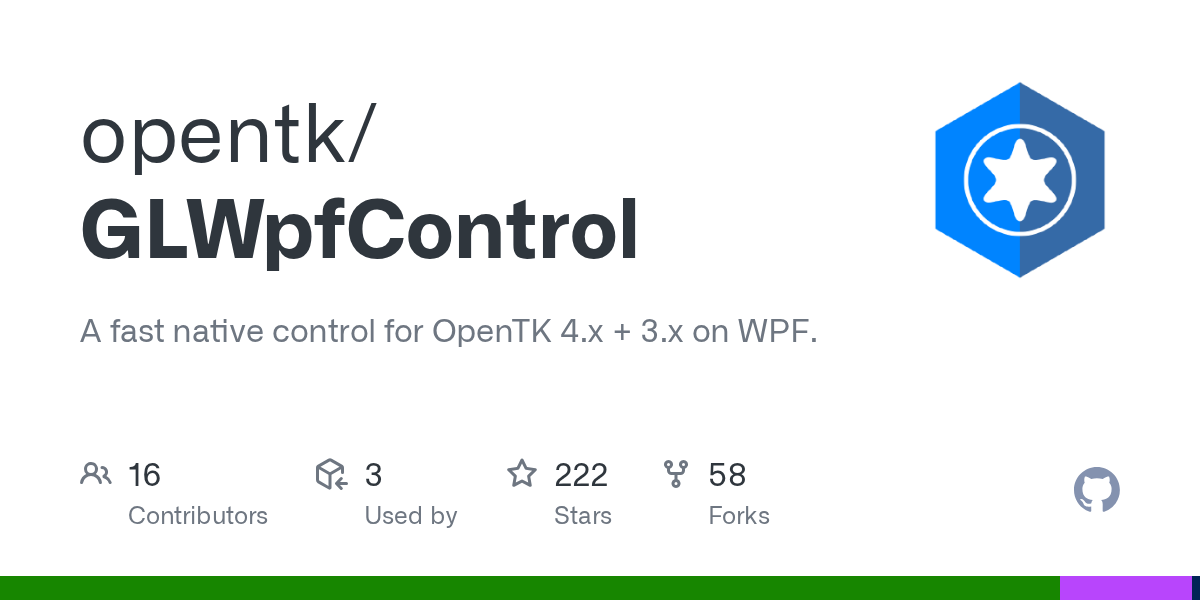 GitHub - opentk/GLWpfControl: A fast native control for OpenTK 4.x ...
