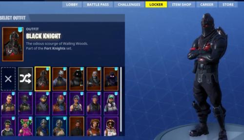 selling knight 50 100 wins all platforms all s2 s3 black knight skin with many emotes very cheap only for some days - fortnite black knight skin images