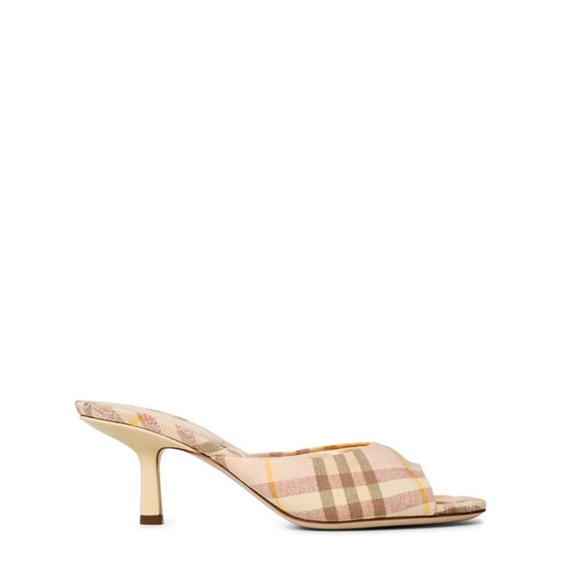 BURBERRY: BURBERRY Check 65mm Mews Low Mules