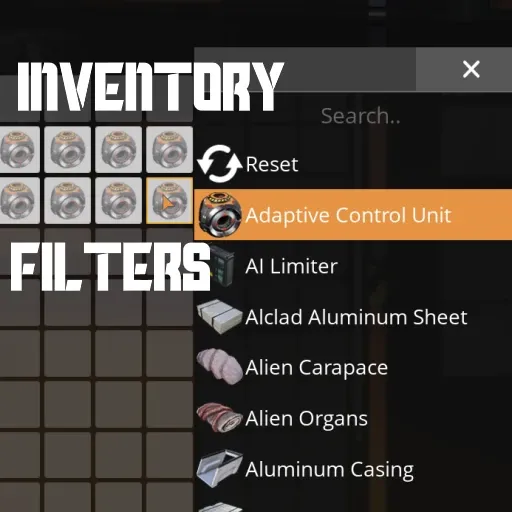 Inventory Filters - SMR