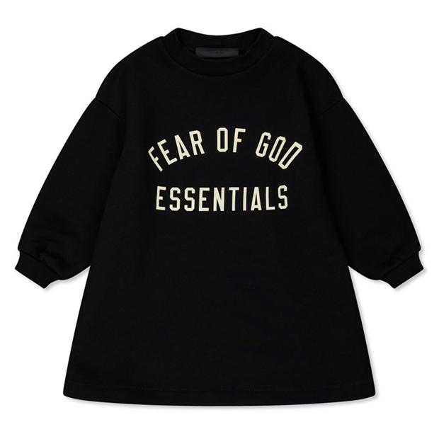 FEAR OF GOD ESSENTIALS: FEAR OF GOD ESSENTIALS Unisex Kids Long Sleeve Logo Relaxed Fit T-Shirt Dress