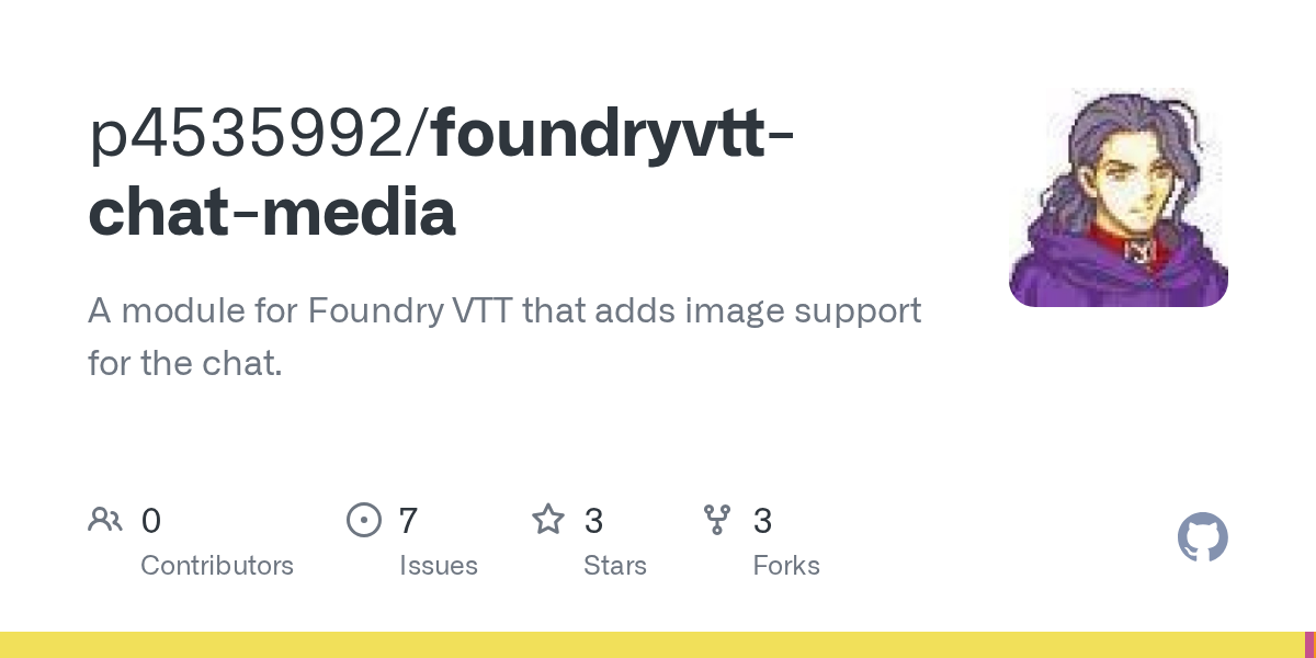 GitHub - p4535992/foundryvtt-chat-media: A module for Foundry VTT t...