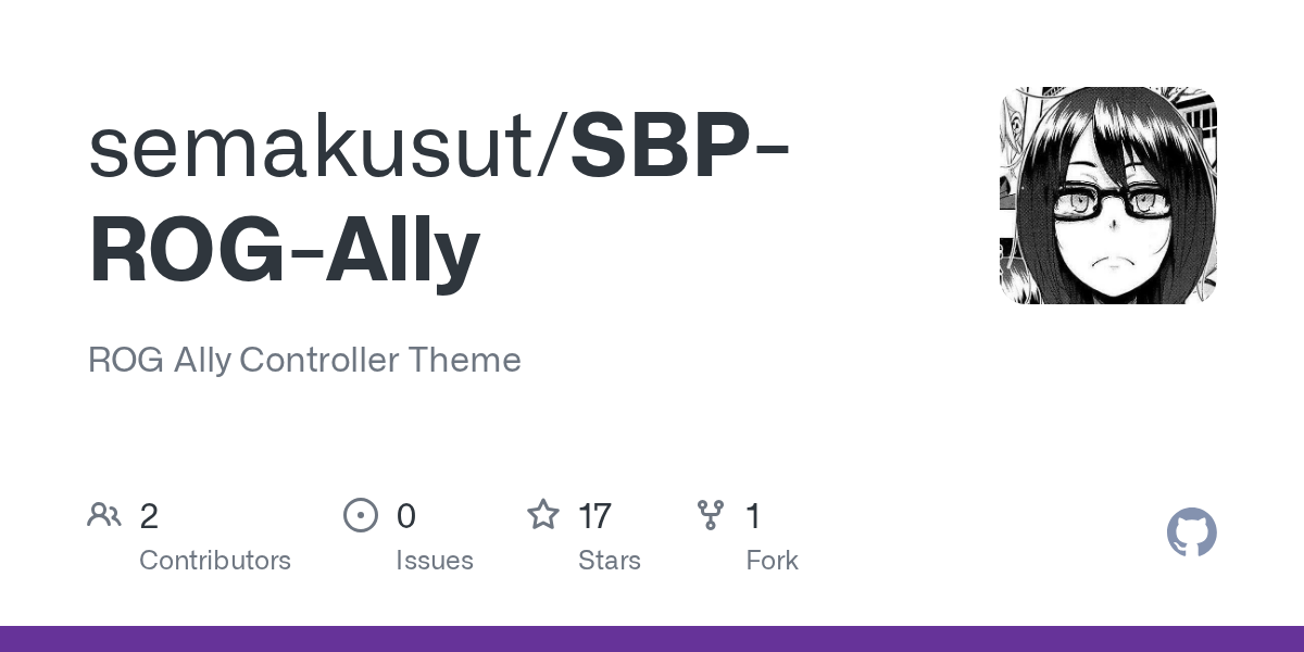 GitHub - semakusut/SBP-ROG-Ally: ROG Ally Controller Theme