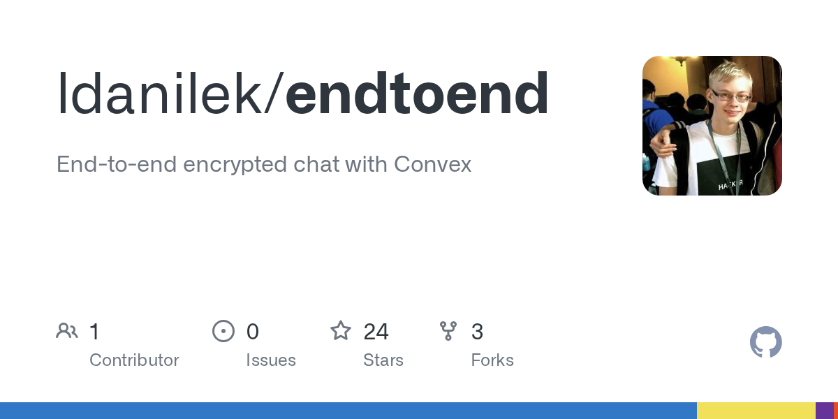 GitHub - ldanilek/endtoend: End-to-end encrypted chat with Convex