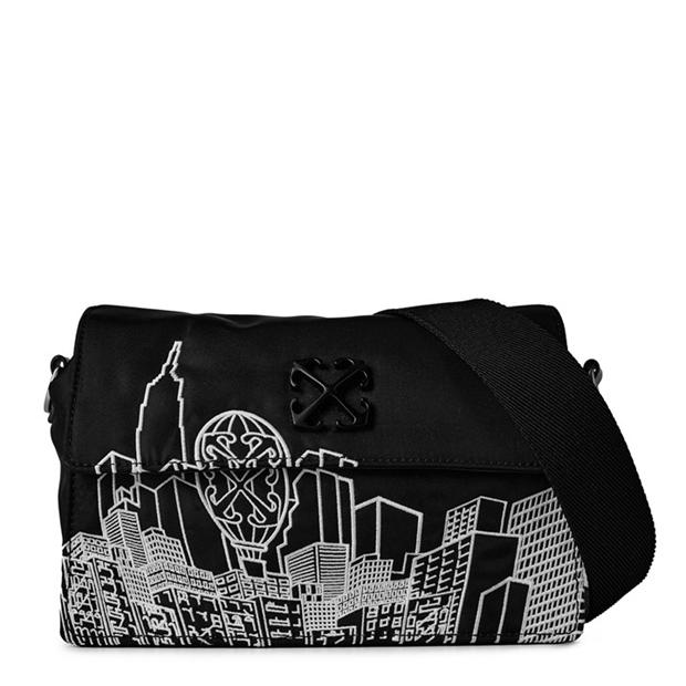 OFF WHITE: OFF WHITE Men's Ny Skyline Shoulder Bag Soft Jitney