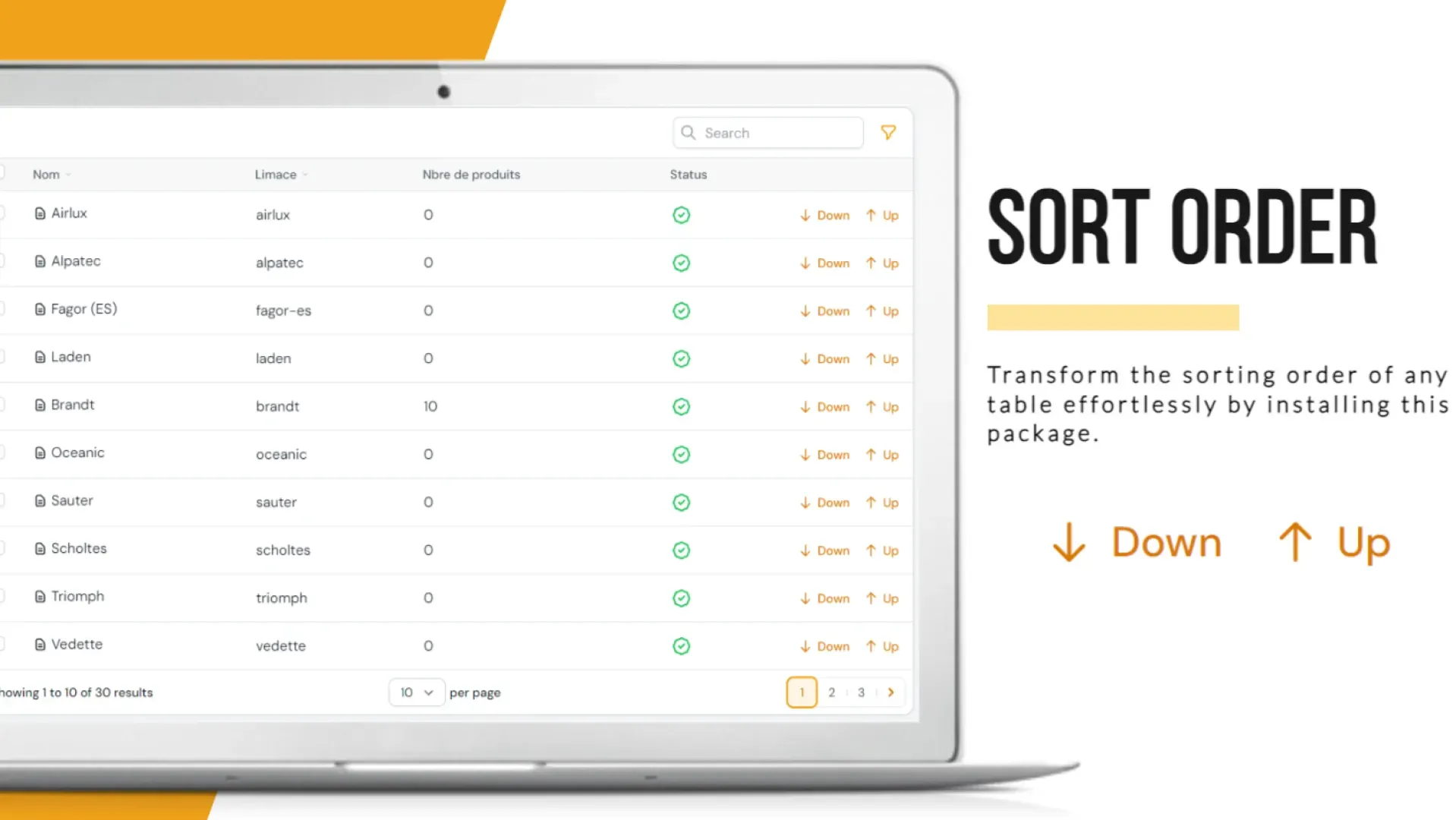 Sort Order by Ibrahim Bougaoua - Filament